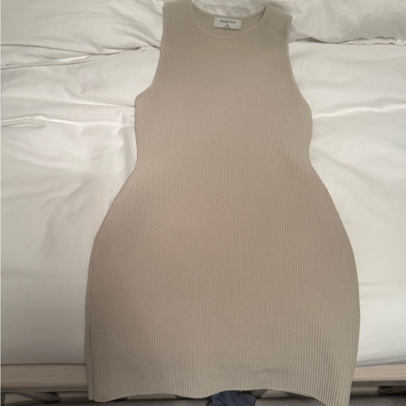 Babaton Ribbed Cream Dress - Picture 3 of 3